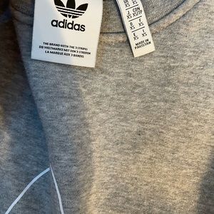 Grey adidas crew neck